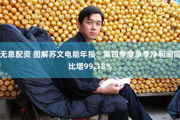 无息配资 图解苏文电能年报：第四季度单季净利润同比增99.18%