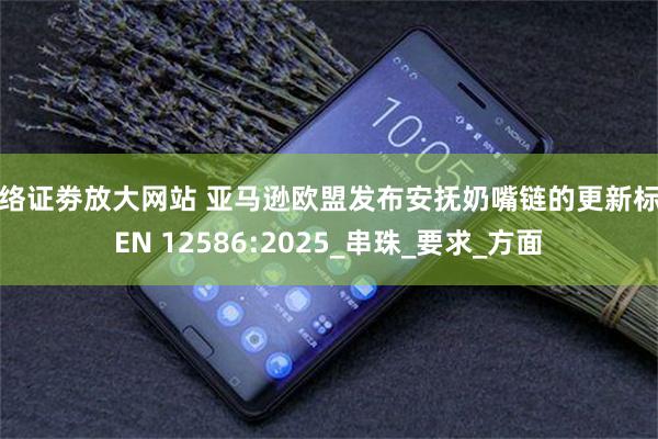 网络证劵放大网站 亚马逊欧盟发布安抚奶嘴链的更新标准EN 12586:2025_串珠_要求_方面