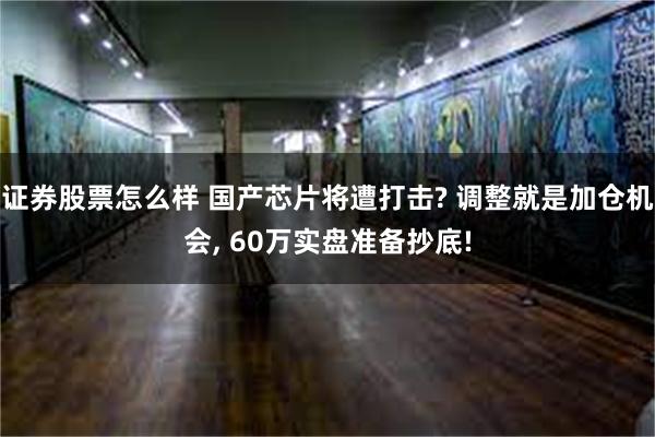 证券股票怎么样 国产芯片将遭打击? 调整就是加仓机会, 60万实盘准备抄底!
